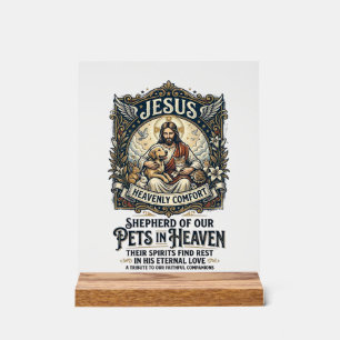 Jesus huisdier herdenking herinnering T-shirt chri Acryl Bord