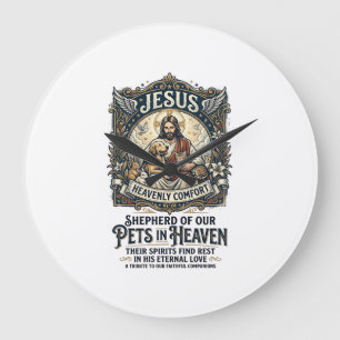 Jesus huisdier herdenking herinnering T-shirt chri Grote Klok