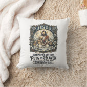 Jesus huisdier herdenking herinnering T-shirt chri Kussen (Deken)