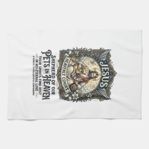 Jesus huisdier herdenking herinnering T-shirt chri Theedoek