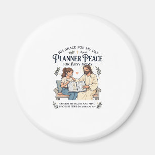 Jesus Huiswerk Moeder Planner Shirt Gebedsgericht  Magneet
