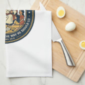 Jesus Hulpondersteunend Schoolpersoneel T-Shirt Theedoek (Quarter Fold)