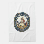 Jesus Hulpondersteunend Schoolpersoneel T-Shirt Theedoek (Verticaal)