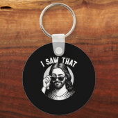 Jesus, I Saw That, Funny Jesus Meme Quote, Christi Sleutelhanger (Voorkant)