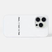 Jesus I Trust In You Minimalist IPhone Case iPhone Hoesje (Achterkant horizontaal)