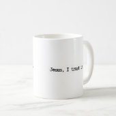 Jesus I Trust In You Minimalist Mug Koffiemok (Voorkant rechts)