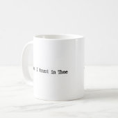 Jesus I Trust In You Minimalist Mug Koffiemok (Voorkant links)