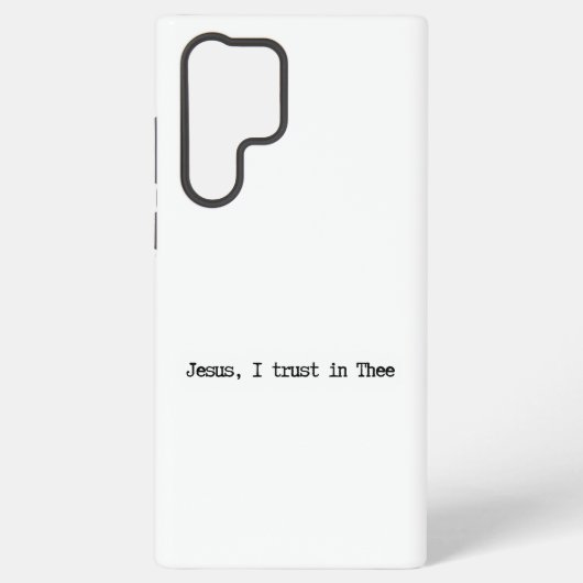 Jesus I Trust In You Minimalist Samsung Case Galaxy Hoesje (Achterkant)