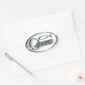 Jesus ICHTUS Ronde Sticker (Envelop)