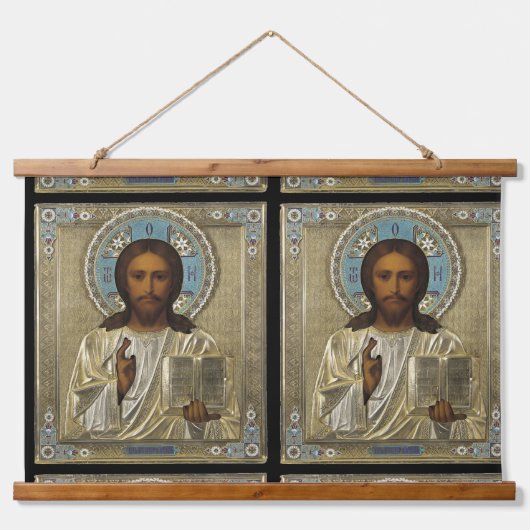 JESUS ICON HANGEND WANDKLEED (Voorkant)