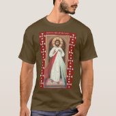 JESUS IK VERTROUW IN JE DIVINE MERCY ICON T-SHIRT (Voorkant)