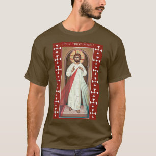 JESUS IK VERTROUW IN JE DIVINE MERCY ICON T-SHIRT