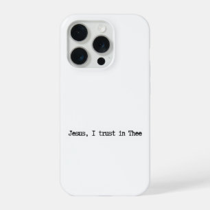 Jesus Ik Vertrouw Op Jou Minimalistische IPhone Ho 15 Pro Case