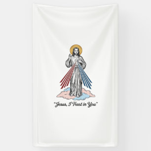 Jesus Ik Vertrouw Op Jou Vintage Gravering Shirt O Spandoek