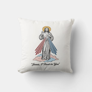 Jesus Ik Vertrouw Op Jou Vintage Gravure Shirt Ont Kussen