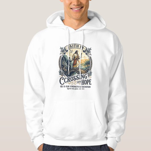 Jesus immigratie opnieuw beginnen met moed shirt C (Voorkant)