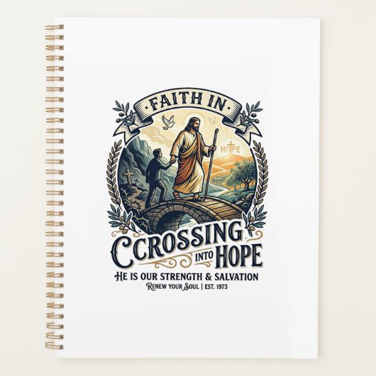 Jesus immigratie opnieuw beginnen met moed shirt C Planner (Voorkant)