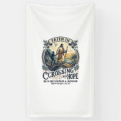 Jesus immigratie opnieuw beginnen met moed shirt C Spandoek (Verticaal)