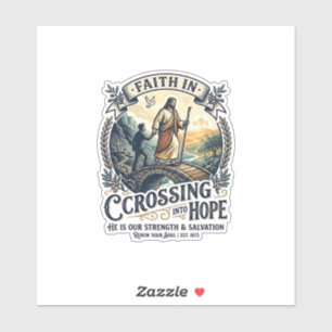 Jesus immigratie opnieuw beginnen met moed shirt C Sticker