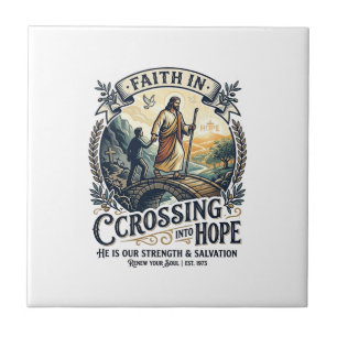 Jesus immigratie opnieuw beginnen met moed shirt C Tegeltje