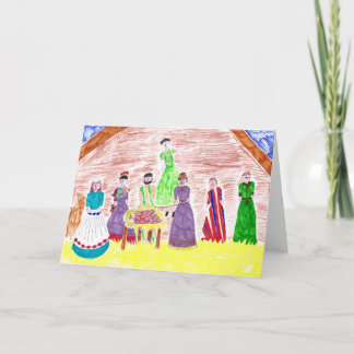Jesus in de Kerstkaart van de Trog Feestdagen Kaart