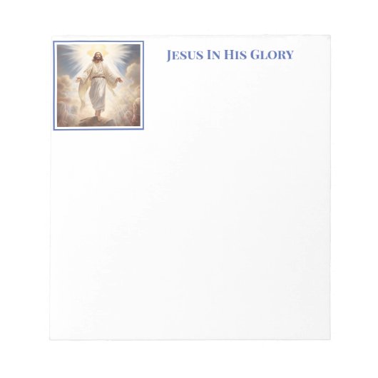 Jesus in Glory Notitieblok (Voorkant)