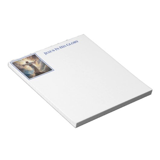 Jesus in Glory Notitieblok (Schuin)