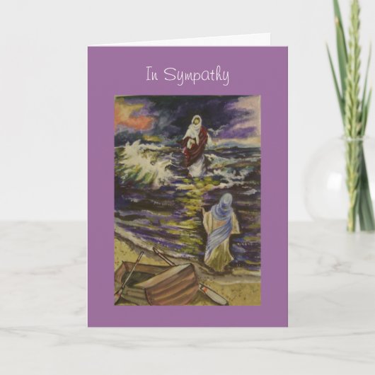 Jesus in het midden van onze stormen kaart (Voorkant)