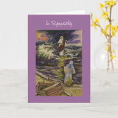 Jesus in het midden van onze stormen kaart (Gele Bloem)