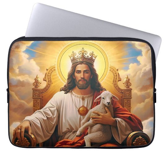 Jesus in Kingdom of Heaven Electronics/Laptop Bag Laptop Sleeve (Voorkant)