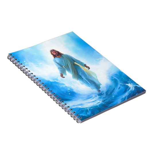 Jesus in Ocean notebook Notitieboek (Rechterzijde)