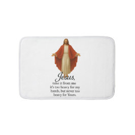 Jesus in Red and White Badmat