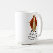 Jesus in Red and White Koffiemok (Voorkant rechts)