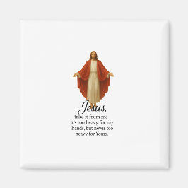 Jesus in Red and White Magneet