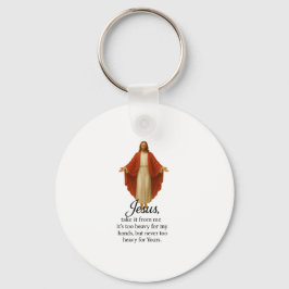 Jesus in Red and White Sleutelhanger