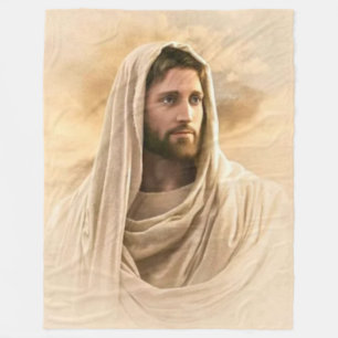 JESUS in ROBE Fleece Deken