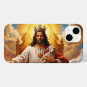 Jesus in The Kingdom of Heaven iPhone case (Achterkant (horizontaal))