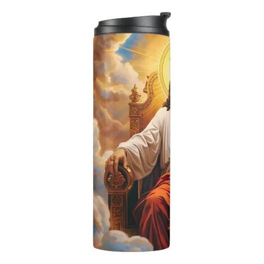 Jesus In the Kingdom of Heaven Thermal Tumbler Thermosbeker (Gedraaid links)