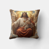 Jesus In the kingdom of Heaven Throw pillow  Kussen (Achterkant)