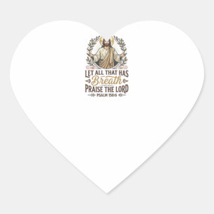 Jesus Indie Folk Akoestische Aanbidding Grafische Hart Sticker