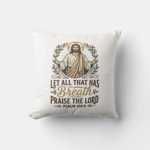 Jesus Indie Folk Akoestische Aanbidding Grafische Kussen