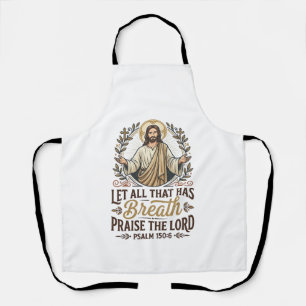 Jesus Indie Folk Akoestische Aanbidding Grafische Schort