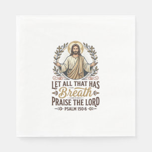 Jesus Indie Folk Akoestische Aanbidding Grafische Servet