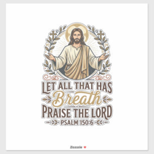 Jesus Indie Folk Akoestische Aanbidding Grafische Sticker