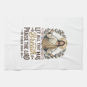Jesus Indie Folk Akoestische Aanbidding Grafische Theedoek
