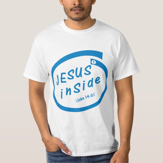 Jesus inside (John 14:6) T-shirt (Voorkant)