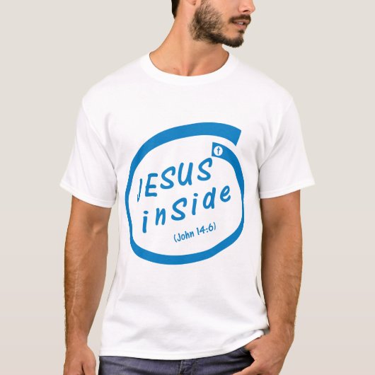 Jesus inside (John 14:6) T-shirt (Voorkant)