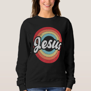 Jesus Inspirational Vintage Rainbow Circle Trui