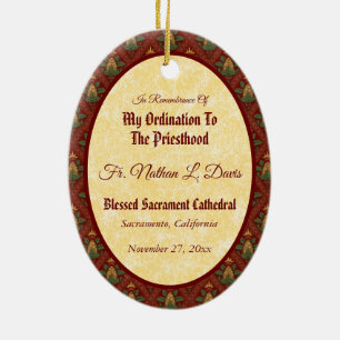 Jesus instelt de Eucharistie (SAU 045) Keramisch Ornament