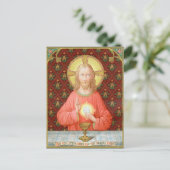 Jesus Instituting Heilige Communion (SAU 045) Briefkaart (Staand voorkant)